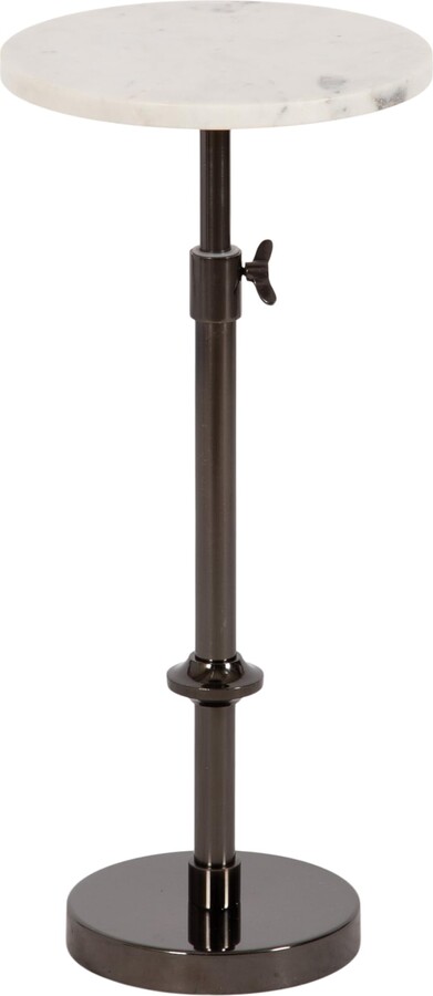 Kate and Laurel Engles Traditional Adjustable-Height Pedestal Drink Table
