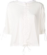 Thumbnail for your product : Unravel Project lace-up T-shirt