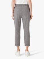 Thumbnail for your product : Eileen Fisher Organic Cotton Blend Slim Cropped Trousers, Moon
