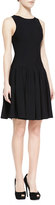 Thumbnail for your product : Alexander McQueen Sleeveless Dropped-Waist Dress, Black