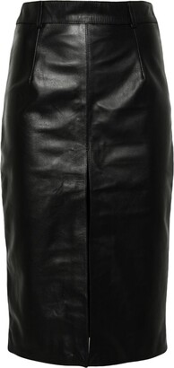 Sprwmn high-waisted Leather Pencil Skirt - Farfetch