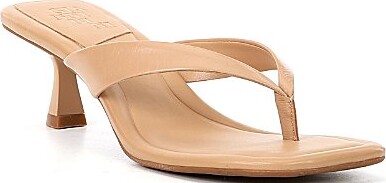 Gianni Bini Vaga Leather Thong Sandals