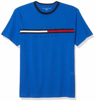$0 Free Ship Tommy Hilfiger Men's Short Sleeve Crew-Neck Logo Tee T-Shirt 