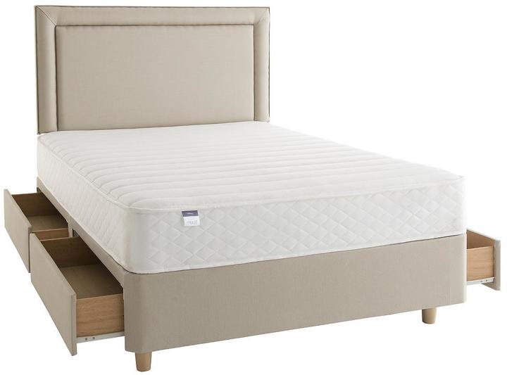 Silentnight Miracoil Emma Memory Divan Bed with Headboard and Optional