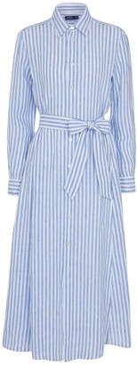 Polo Ralph Lauren Striped linen shirt dress - ShopStyle