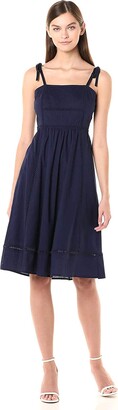 Anne Klein Women's Sleeveless Embroidered FIT & Flare Dress