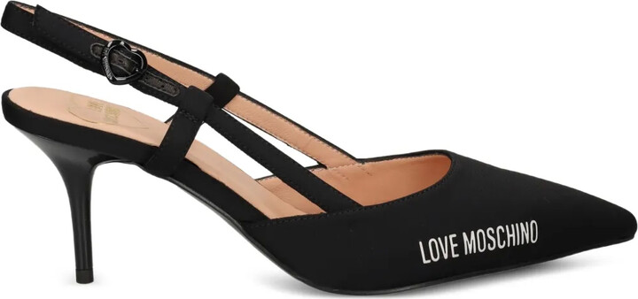 Love Moschino Slingback Pointed-Toe Pumps