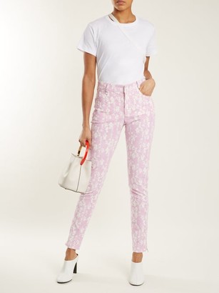 Preen Line Kiera Floral-print Corduroy Trousers - Light Pink