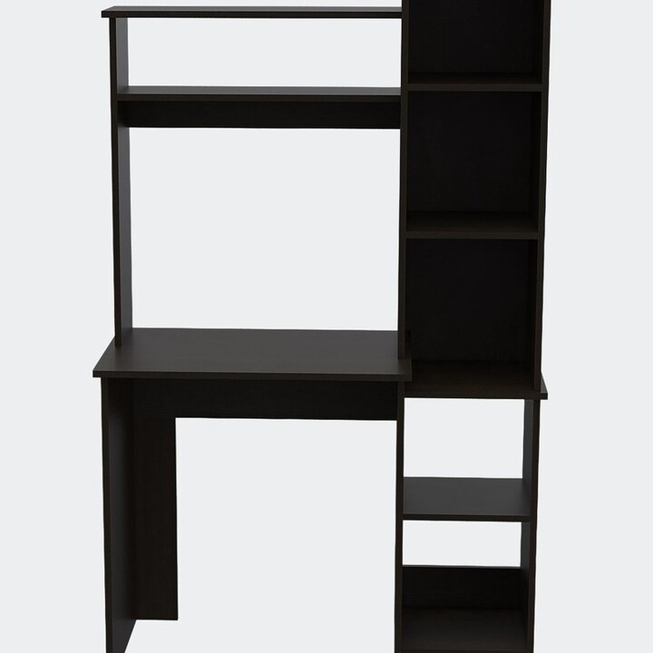 FM Furniture Nashville Writing Desk, Six Shelves Black ShopStyle
