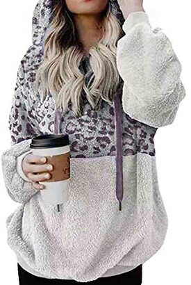 color block sherpa pullover