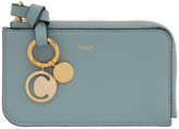 Thumbnail for your product : Chloé Blue Alphabet Zip Card Holder