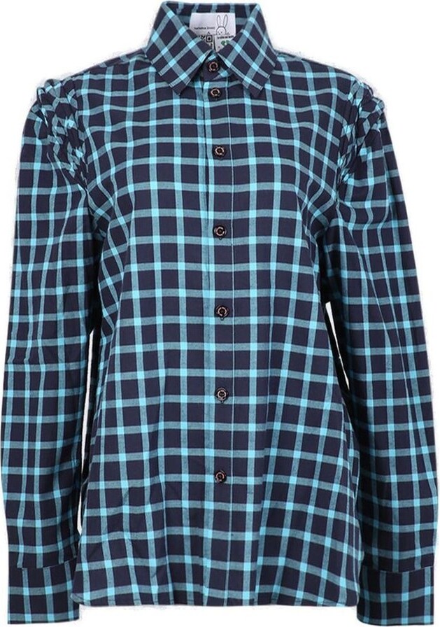 Natasha Zinko Long-Sleeved Checked Shirt