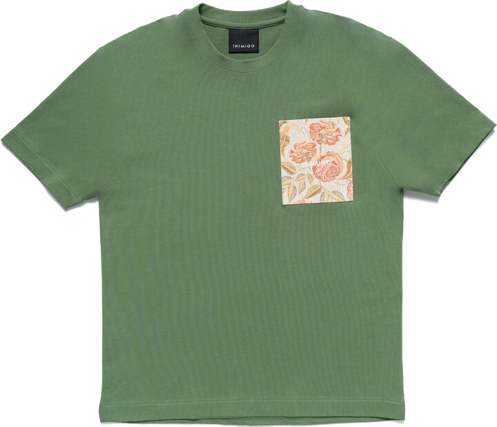 Inimigo Pocket Flower Monogram Comfort Grenn T-Shirt