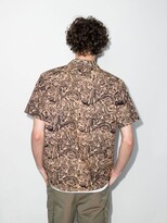 Thumbnail for your product : Beams Brown Botanical Block Print Shirt
