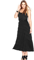 Thumbnail for your product : INC International Concepts Plus Size Tiered Maxi Skirt