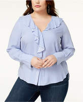 Thumbnail for your product : Soprano Trendy Plus Size Ruffled Blouse