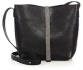 Thumbnail for your product : Brunello Cucinelli Monili-Trim Leather Shoulder Bag