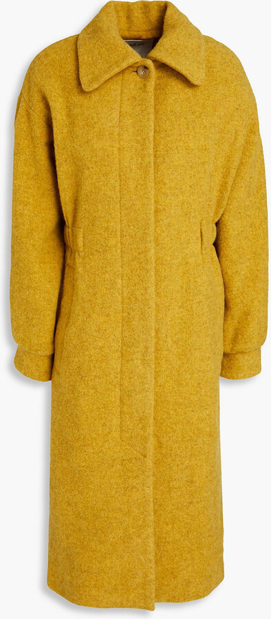 Chloé Short Belted Coat Women's Beige Size 4 70% Wool, 30% Cashmere, Horn Bubalus Bubalis, Farmed, Coo India
