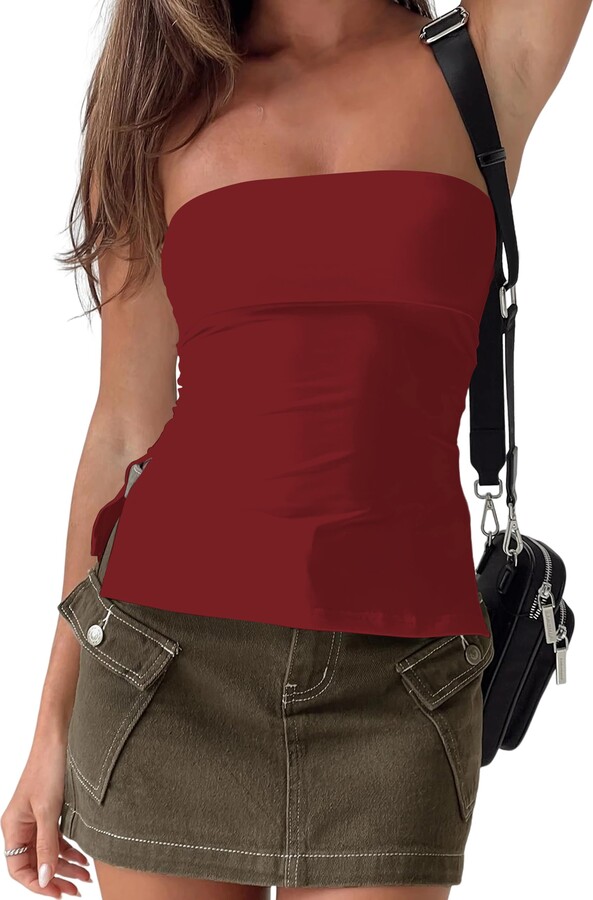 Red Bandeau Top, Shop The Largest Collection