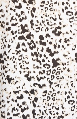 Vince Camuto Chiffon Yoke Leopard Print Sleeveless Top