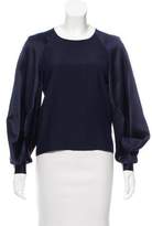 Thumbnail for your product : Zac Posen Silk Long Sleeve Blouse