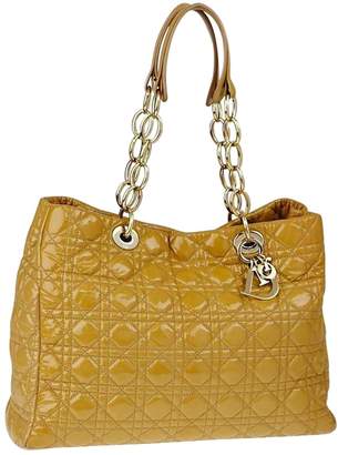 Christian Dior Beige Patent leather Handbags