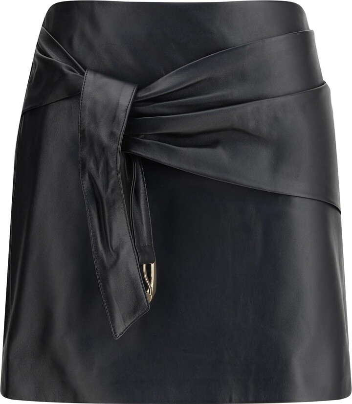 Versace Lambskin Miniskirt