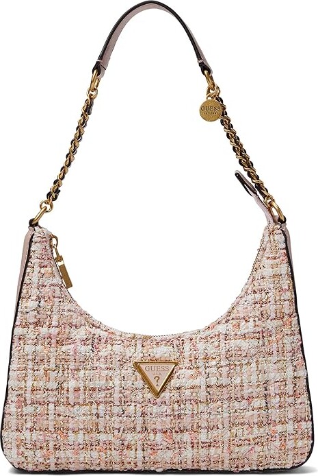 GUESS MULTI POCHETTE IN PINK MONOGRAM - Affordable Fashion
