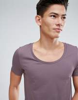 Thumbnail for your product : ASOS Design T-Shirt With Scoop In Lilac