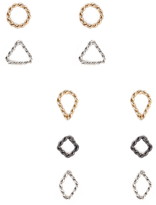 Thumbnail for your product : Forever 21 Twisted Geo Stud Set