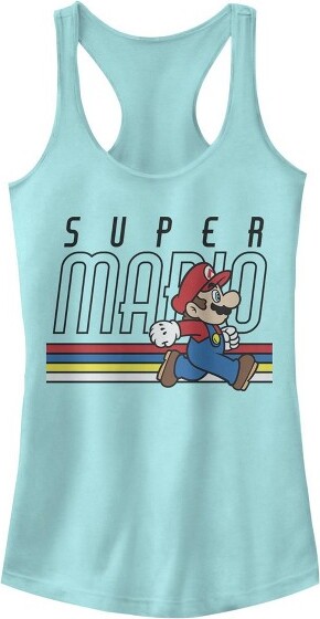Nintendo Junior'sNintendoSuperMarioClassicStripesRacerbackTankTop-Cancun-Large