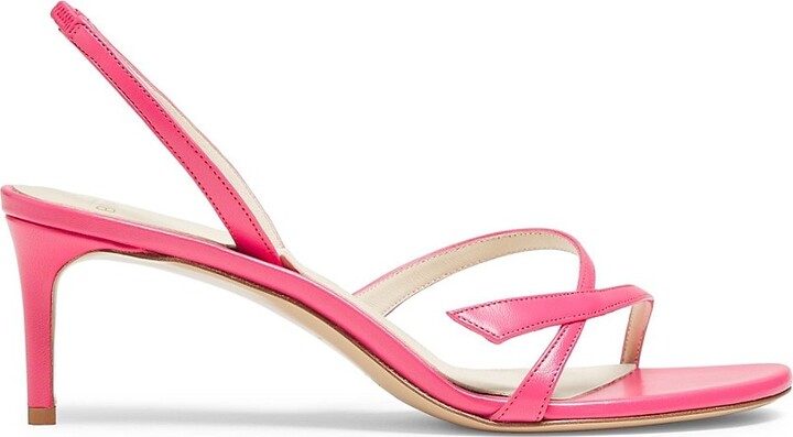 Alexandre Birman Tita 60MM Leather Slingback Sandals