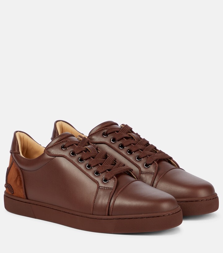 Christian Louboutin Fun Vieira leather sneakers - ShopStyle