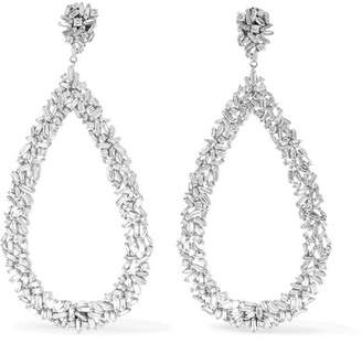 Suzanne Kalan 18-karat White Gold Diamond Earrings - one size