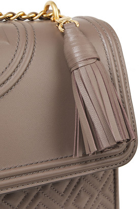 Tory Burch Fleming Tasseled Quilted Leather Shoulder Bag