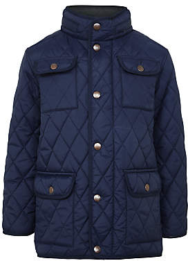 John Lewis 7733 Boys' Quilted Jacket, Navy