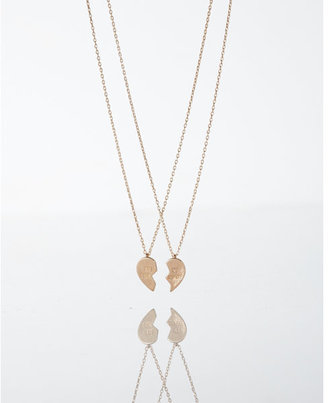 Express set of two best friend pendant necklaces