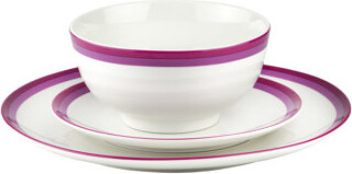 Godinger Silver Art Co Amelia 12 Piece Porcelain Dinnerware Set