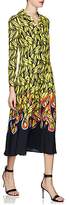 Thumbnail for your product : Prada Women's Banana- & Flame-Print Satin Shirtdress - Yellow