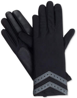 Isotoner Signature smarTouch Chevron Stretch Gloves, Created for Macy's