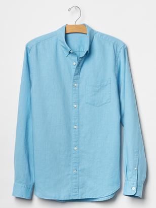 Gap Linen-cotton patch-pocket shirt