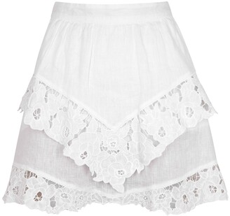 white linen skirt uk