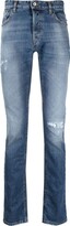 Thumbnail for your product : Just Cavalli Distress-Detail Slim-Cut Jeans
