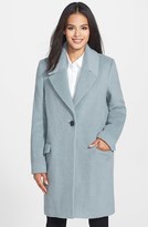 Thumbnail for your product : Elie Tahari 'Sicily' One-Button Wool Blend Notch Collar Coat