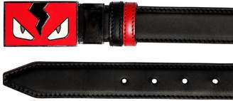 Fendi Monster Reversible Leather Belt
