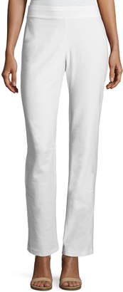 Eileen Fisher Plus Size Washable Stretch-Crepe Boot-Cut Pants