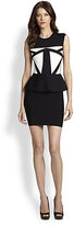 Thumbnail for your product : BCBGMAXAZRIA Caprice Geometric Peplum Dress