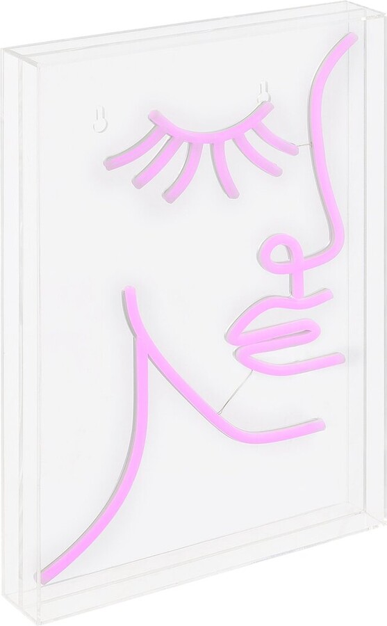 Jonathan Y Designs Half-Face Contemporary Glam Acrylic Neon Lighting