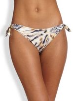 Thumbnail for your product : Elizabeth Hurley Ava Animal-Print Bikini Bottom