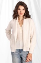 Thumbnail for your product : Minnie Rose Cashmere Blend Shawl Collar Cardi - Grey
